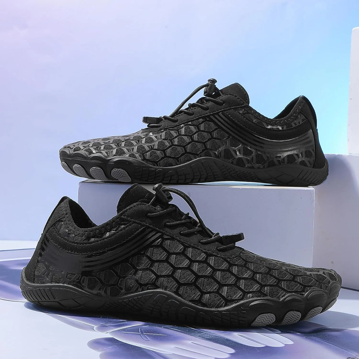 Hike Barefoot Shoes for Women Men Unisex Wide Toe Box Slip On Sneakers Non-Slip Athletic Surfing Poor Swim Shoes Outdoor Casual Hiking Footwear Beach Shoe