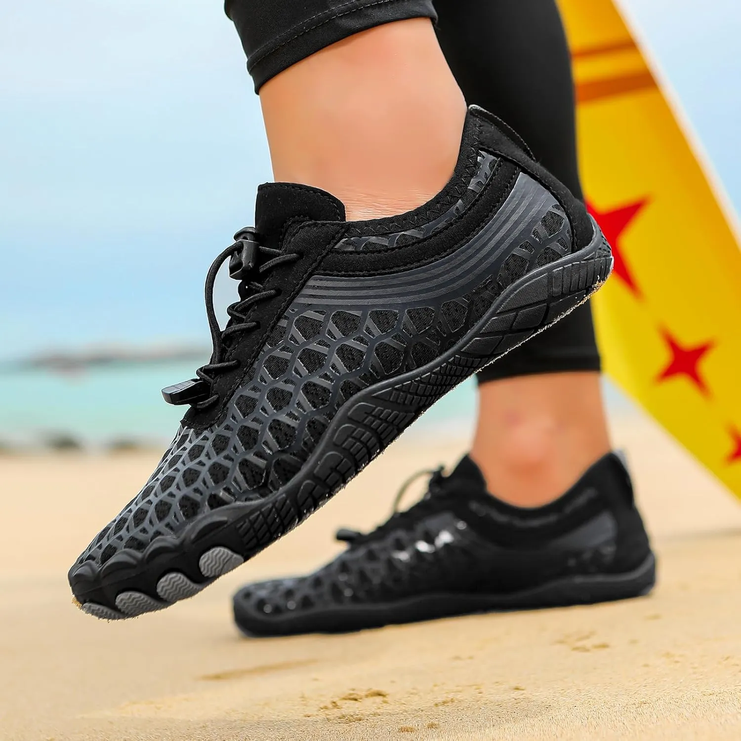Hike Barefoot Shoes for Women Men Unisex Wide Toe Box Slip On Sneakers Non-Slip Athletic Surfing Poor Swim Shoes Outdoor Casual Hiking Footwear Beach Shoe