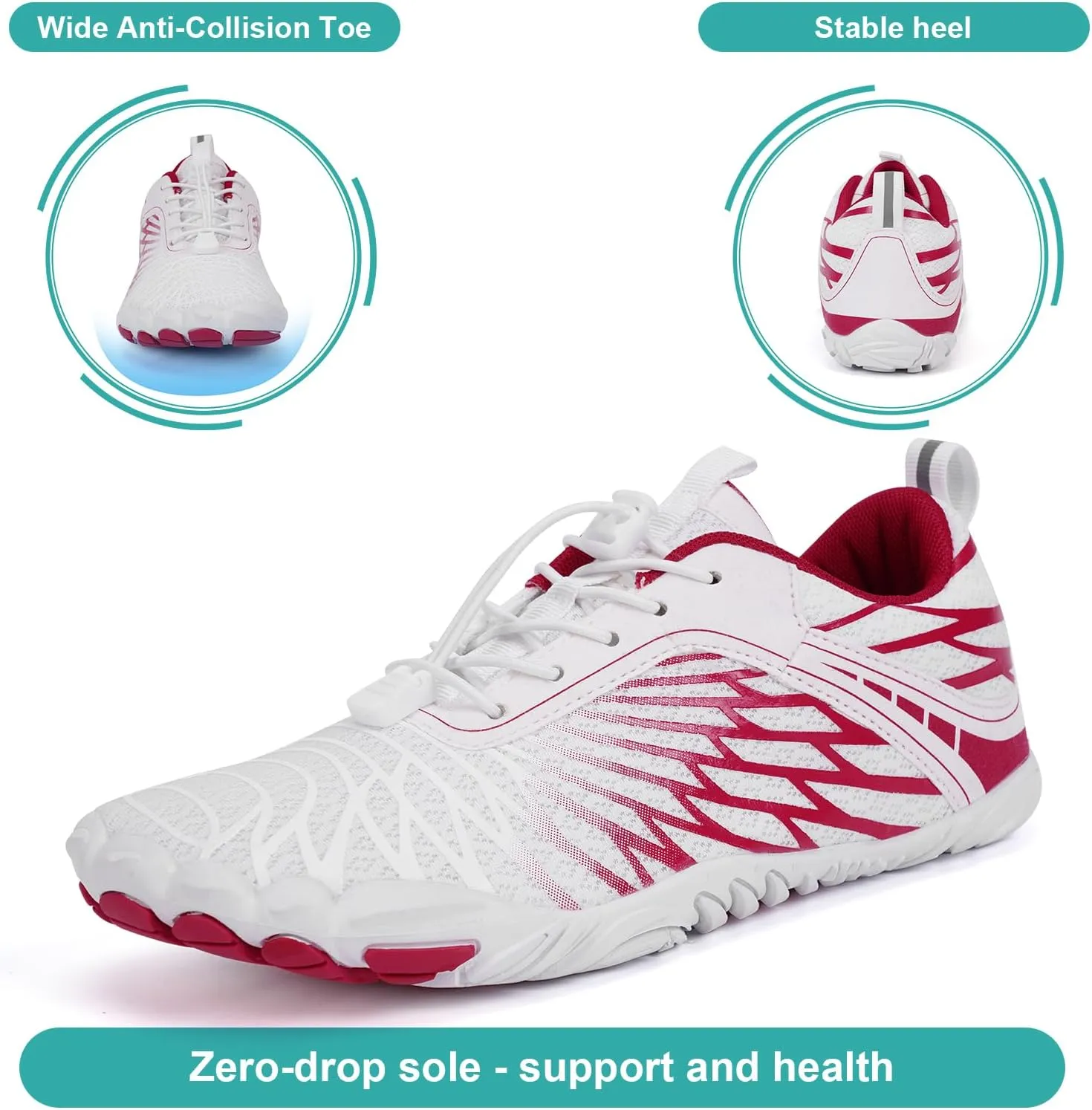 Hike Barefoot Shoes Women Men Non-Slip Healthy Barefoot Shoes Womens Mens Breathable Fashion Trail Rnning Hiking Shoe Womens Mens Wide Toe Zero Drop Shoe