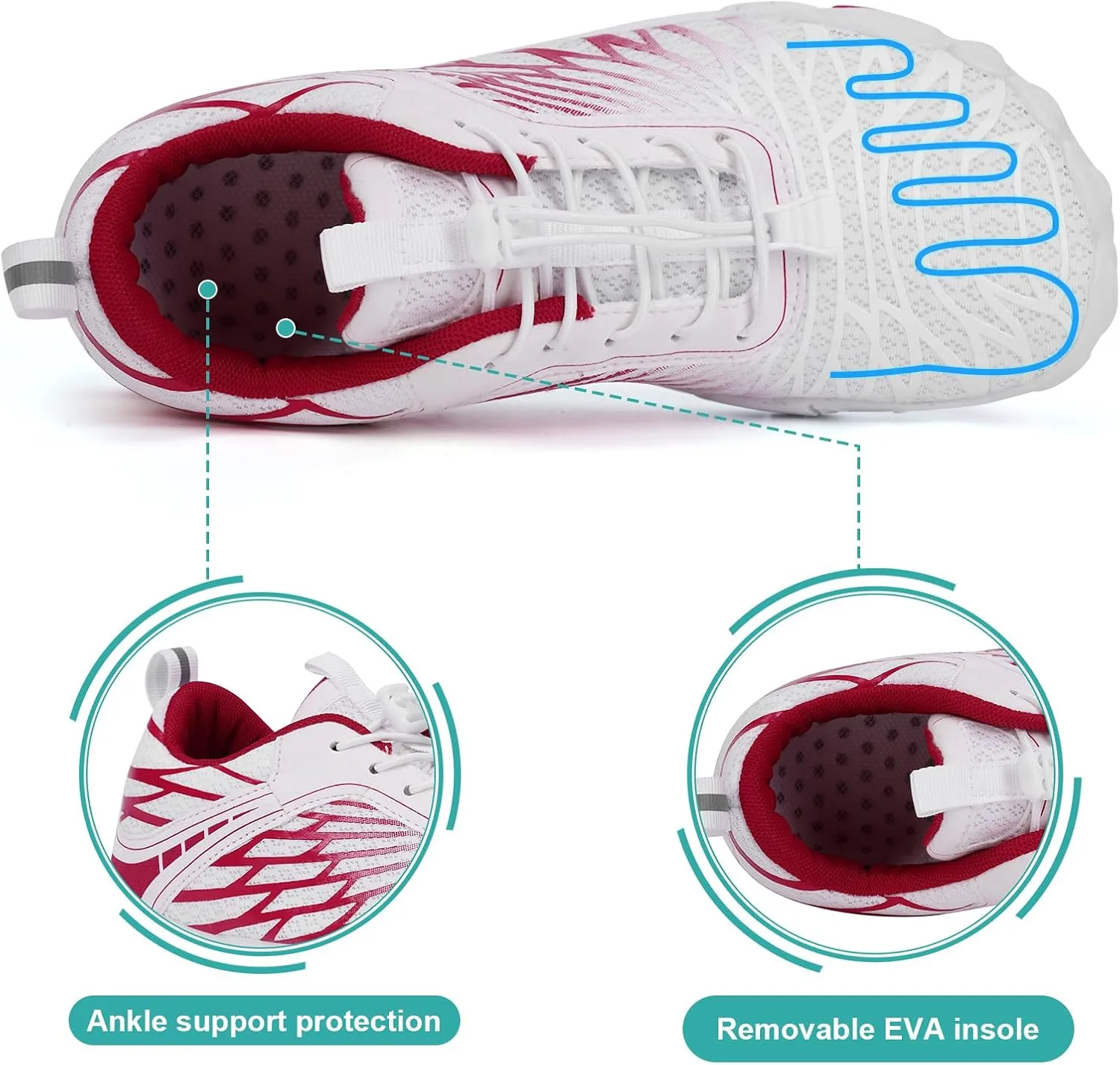 Hike Barefoot Shoes Women Men Non-Slip Healthy Barefoot Shoes Womens Mens Breathable Fashion Trail Rnning Hiking Shoe Womens Mens Wide Toe Zero Drop Shoe