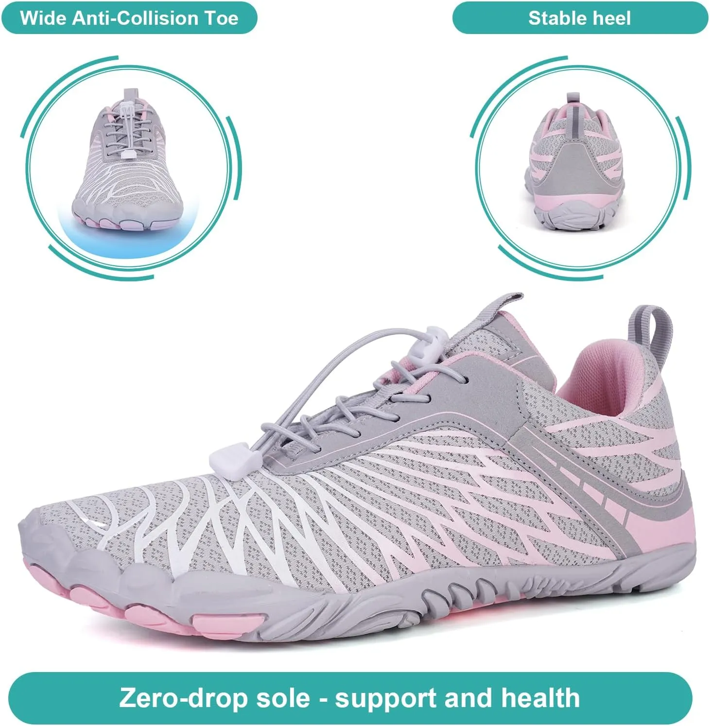Hike Barefoot Shoes Women Men Non-Slip Healthy Barefoot Shoes Womens Mens Breathable Fashion Trail Rnning Hiking Shoe Womens Mens Wide Toe Zero Drop Shoe
