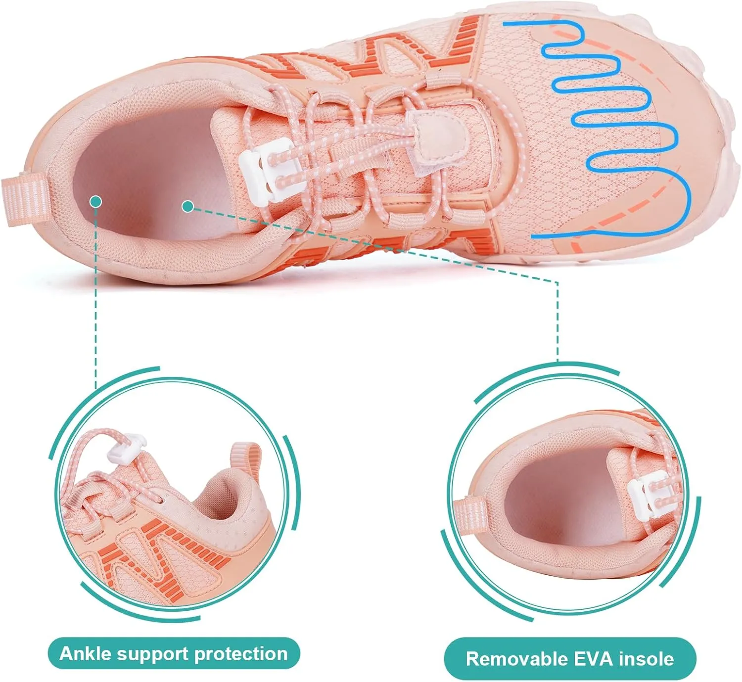 Hike Barefoot Shoes Women Men Non-Slip Healthy Barefoot Shoes Womens Mens Breathable Fashion Trail Rnning Hiking Shoe Womens Mens Wide Toe Zero Drop Shoe