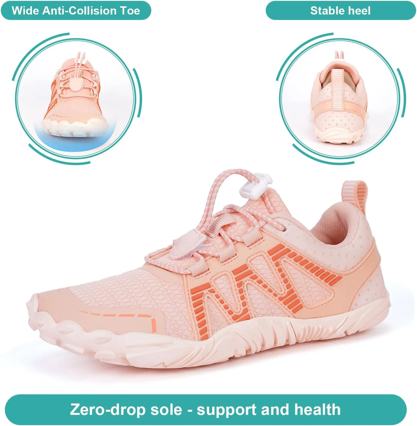 Hike Barefoot Shoes Women Men Non-Slip Healthy Barefoot Shoes Womens Mens Breathable Fashion Trail Rnning Hiking Shoe Womens Mens Wide Toe Zero Drop Shoe