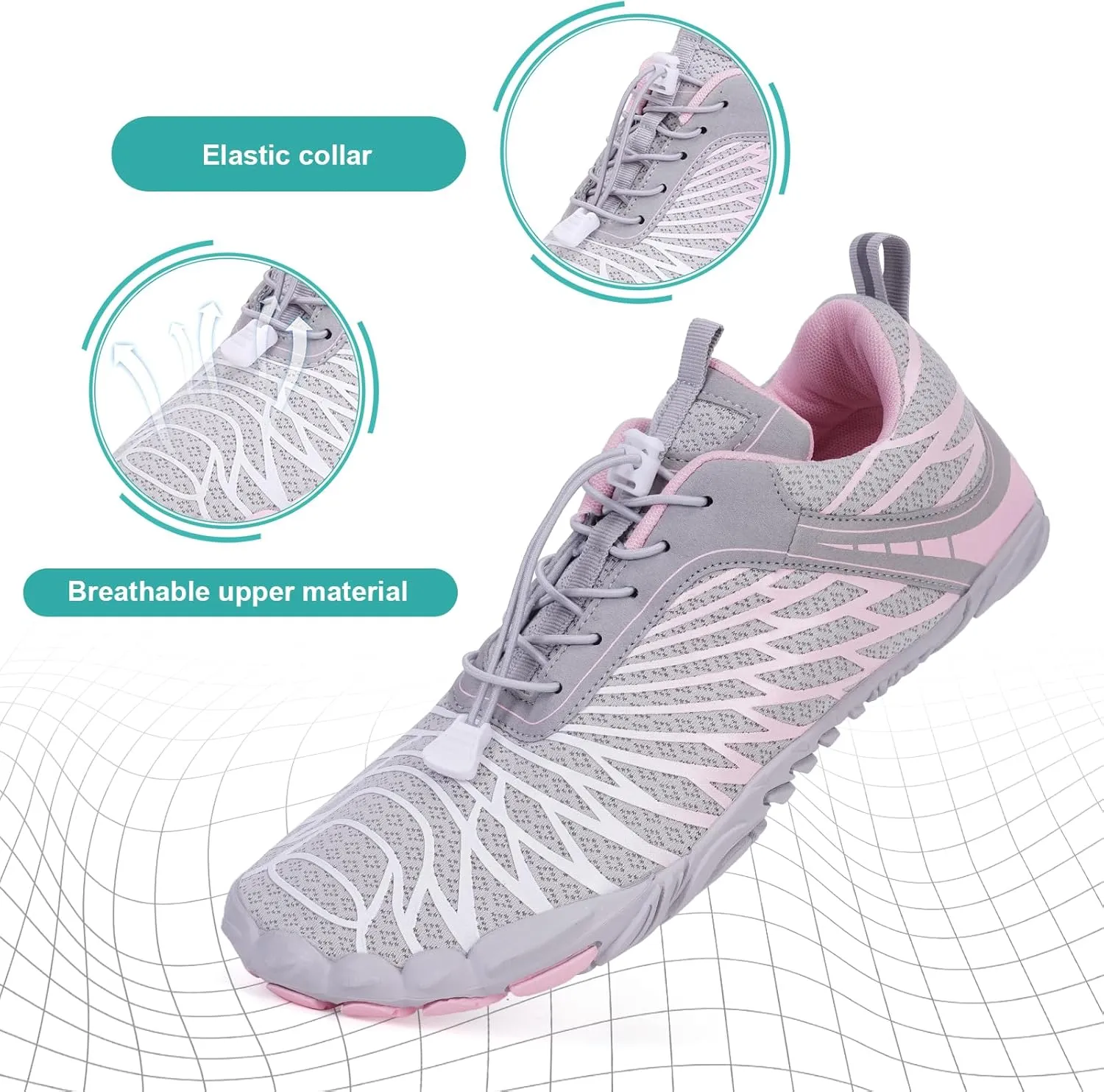 Hike Barefoot Shoes Women Men Non-Slip Healthy Barefoot Shoes Womens Mens Breathable Fashion Trail Rnning Hiking Shoe Womens Mens Wide Toe Zero Drop Shoe