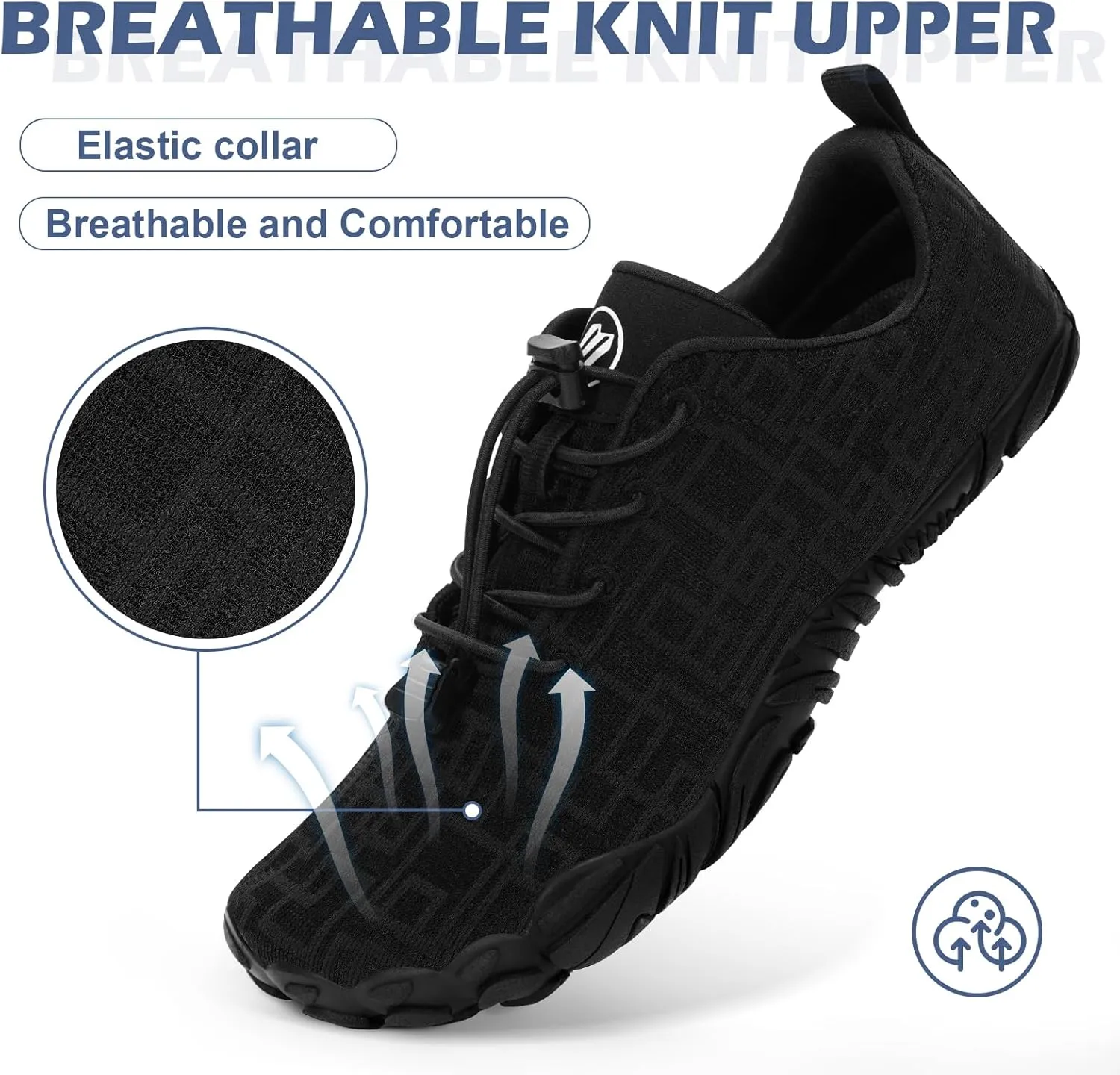 Hike Barefoot Shoes Women Men with Wide Toe Box Footwear Healthy Non-Slip Hike Beach Pool Aqua Swim Surf Hiking Running Athletic Water Shoe