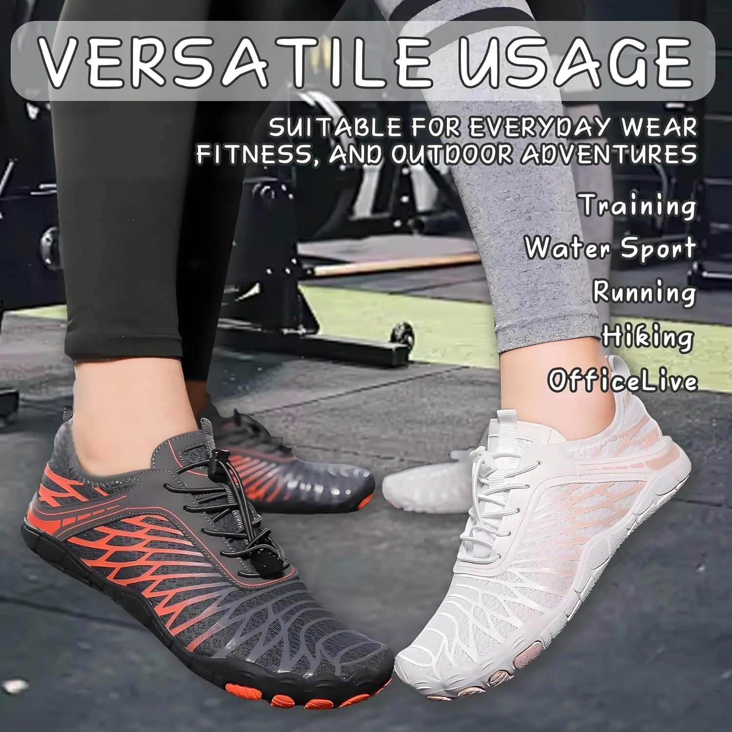 Hiking Barefoot Shoes,Wide Toe Water Shoes,Running Boots Sneakers,Athletic Footwear Trainer for Men/Women Unisex