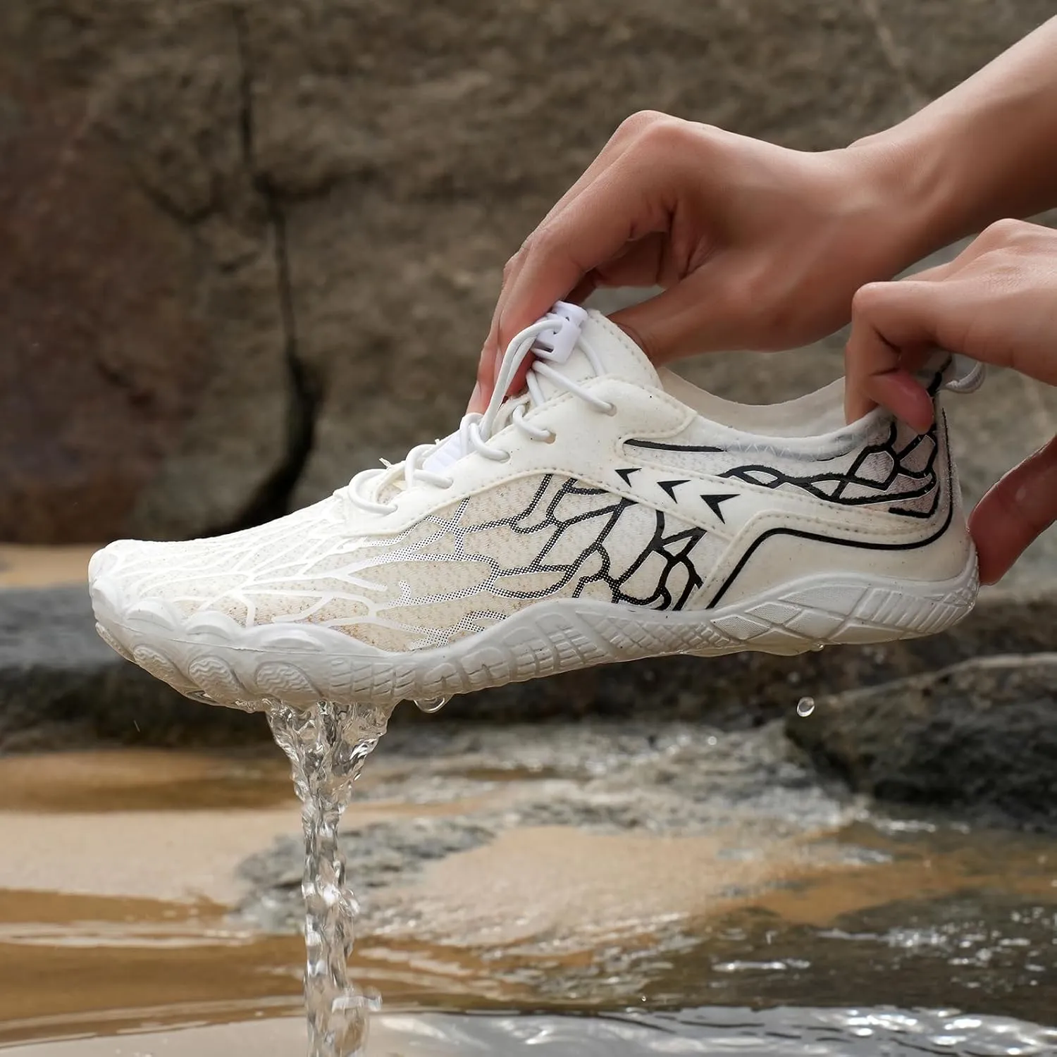 Hiking Footwear Barefoot Shoes Women Men, Pro Barefoot Shoes with Wide Toe Box Healthy & Non-Slip Breathable Beach Water Shoe Lightweight Walking Shoe Unisex Running Sneakers