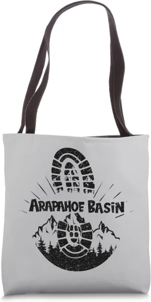Hiking In Arapahoe Basin USA Vacation Ski Tote Bag