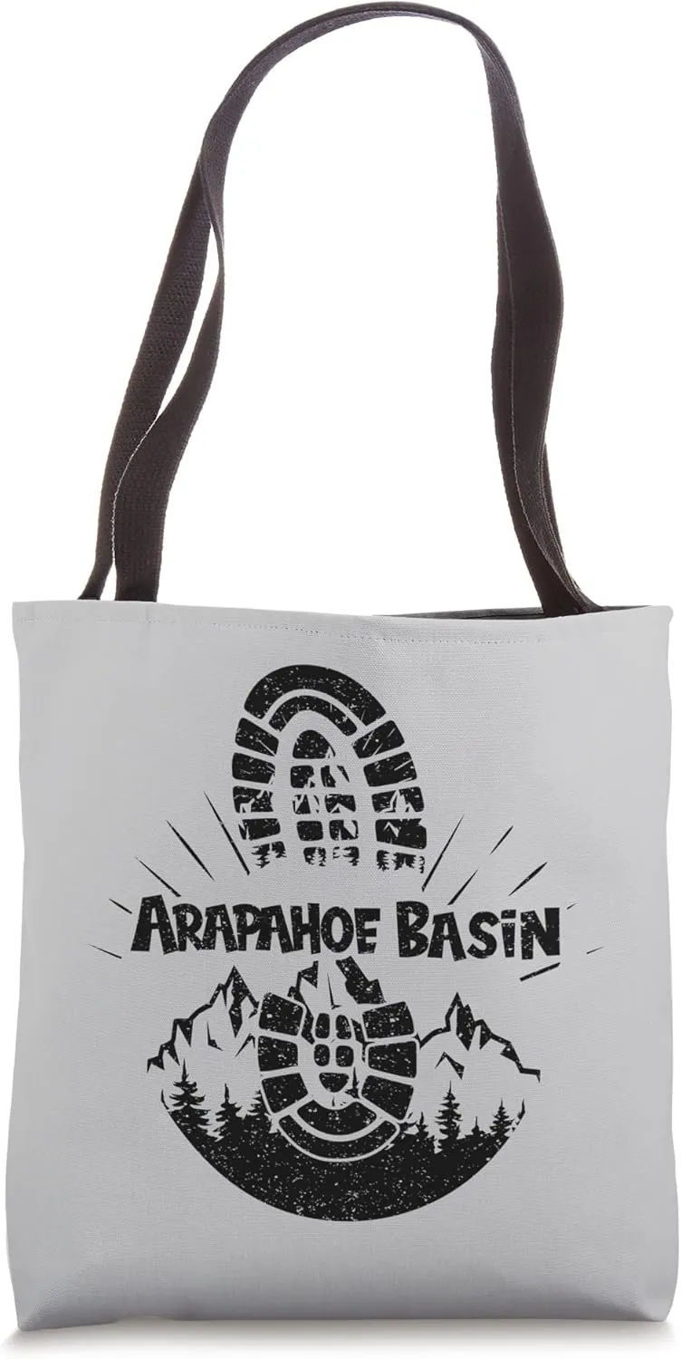 Hiking In Arapahoe Basin USA Vacation Ski Tote Bag