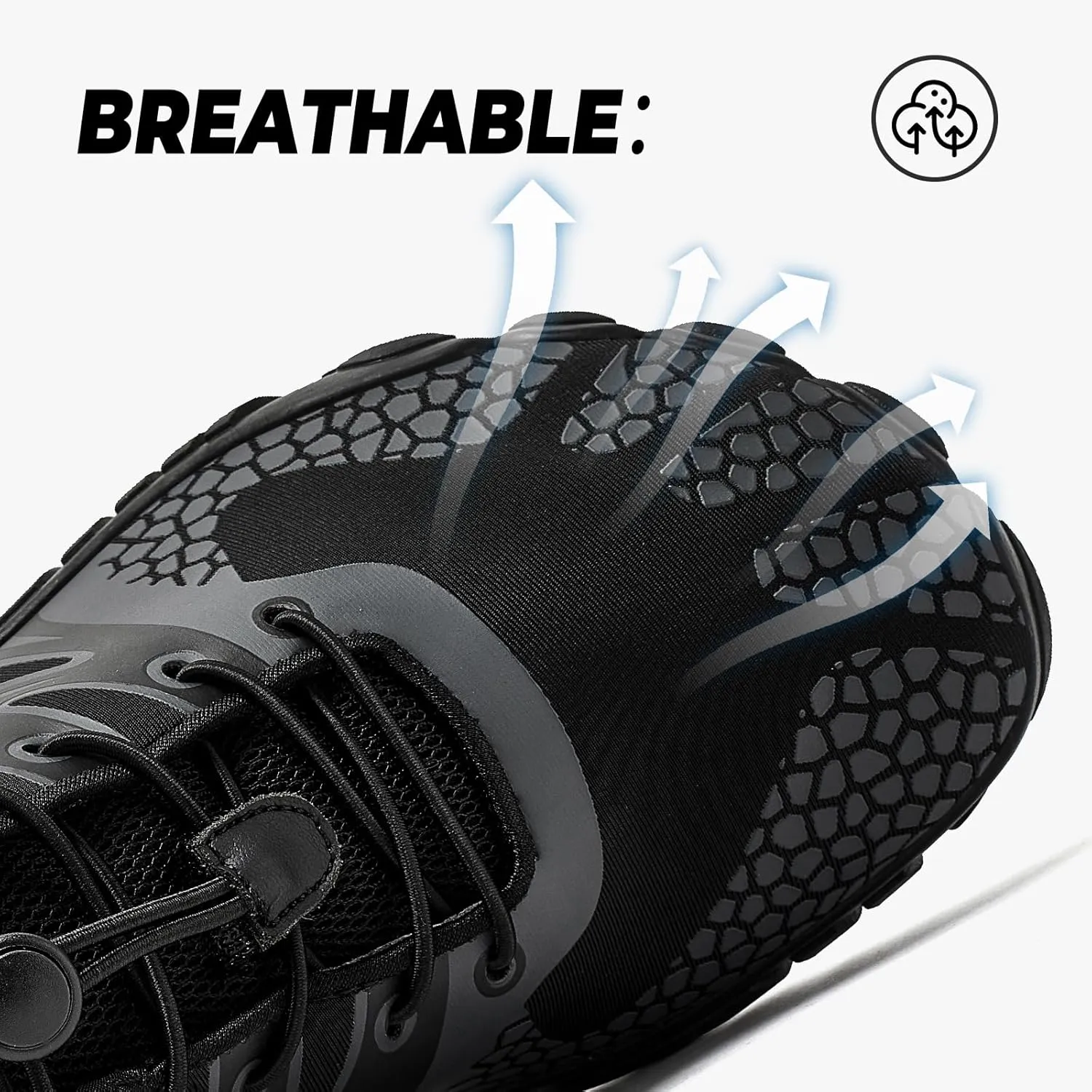 HOBIBEAR Wide Toe Box Barefoot Shoes for Men Women Gym Minimalist Cross-Trainer Running Hike Grounded Footwear Non Slip Zero Drop