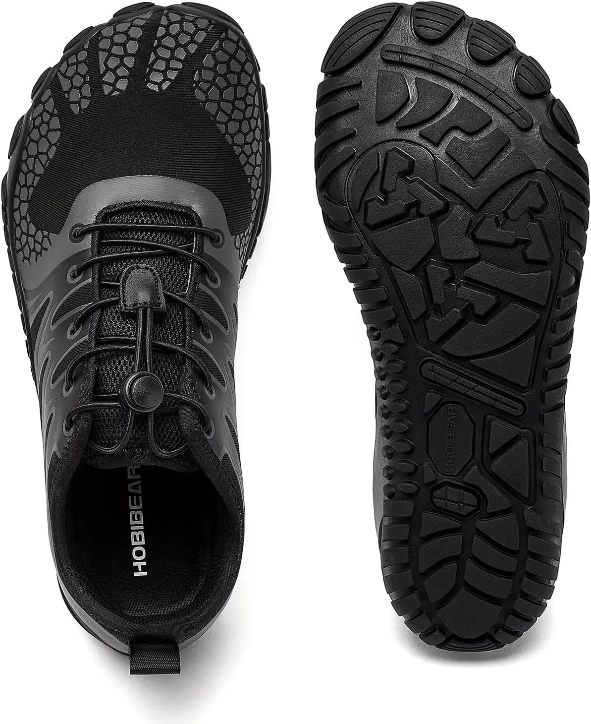 HOBIBEAR Wide Toe Box Barefoot Shoes for Men Women Gym Minimalist Cross-Trainer Running Hike Grounded Footwear Non Slip Zero Drop