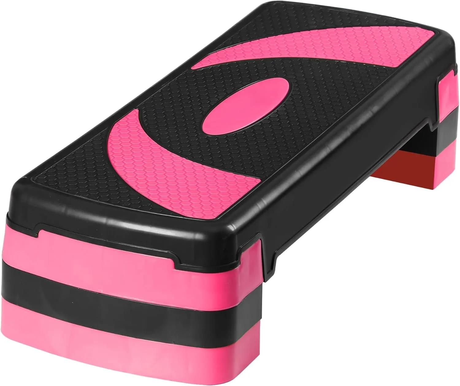 HomGarden 31" Adjustable Workout Aerobic Stepper in Fitness & Exercise Step Platform Trainer Stepper w/Risers Adjust 4"-6''-8''