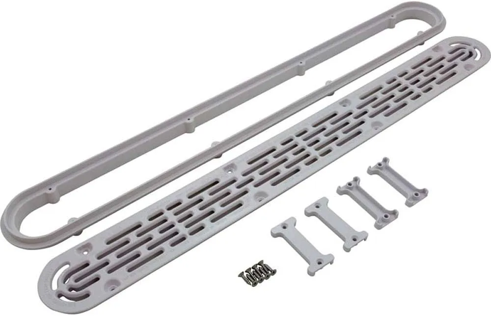 Horizon Spa & Pool Parts 32" Channel Drain, mud Drain/Flat Grate, Anti-entrap Cover