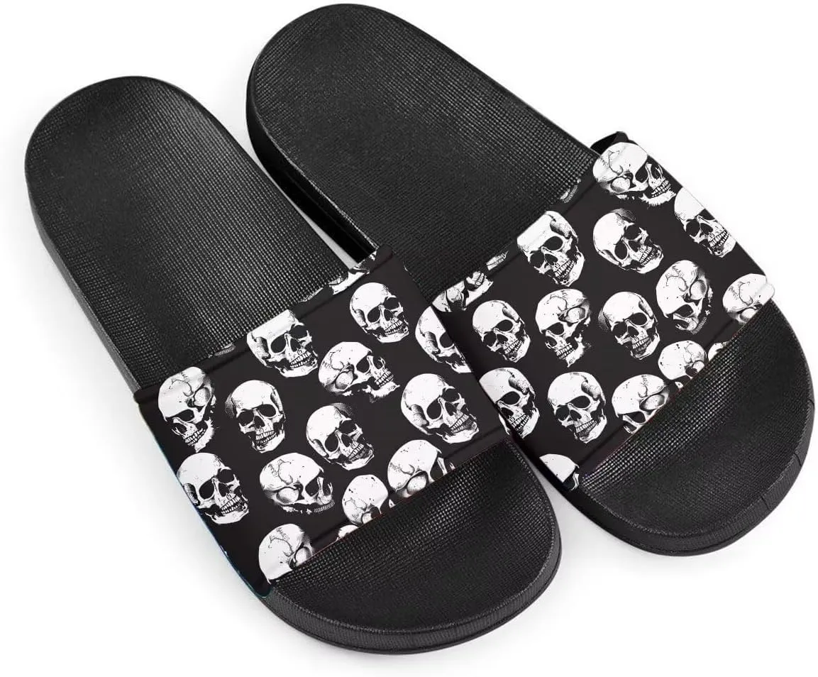 Howilath Cute Animals Pattern Summer Slide Slippers for Women Kids, Soft Sole Non-Slip Open Toe Slippers Slide Sandal