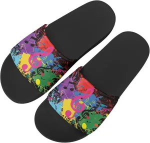 Howilath Novelty Pattern Summer Slide Slippers for Women Kids, Comfortable Soft Sole Non-Slip Slippers Slide Sandal