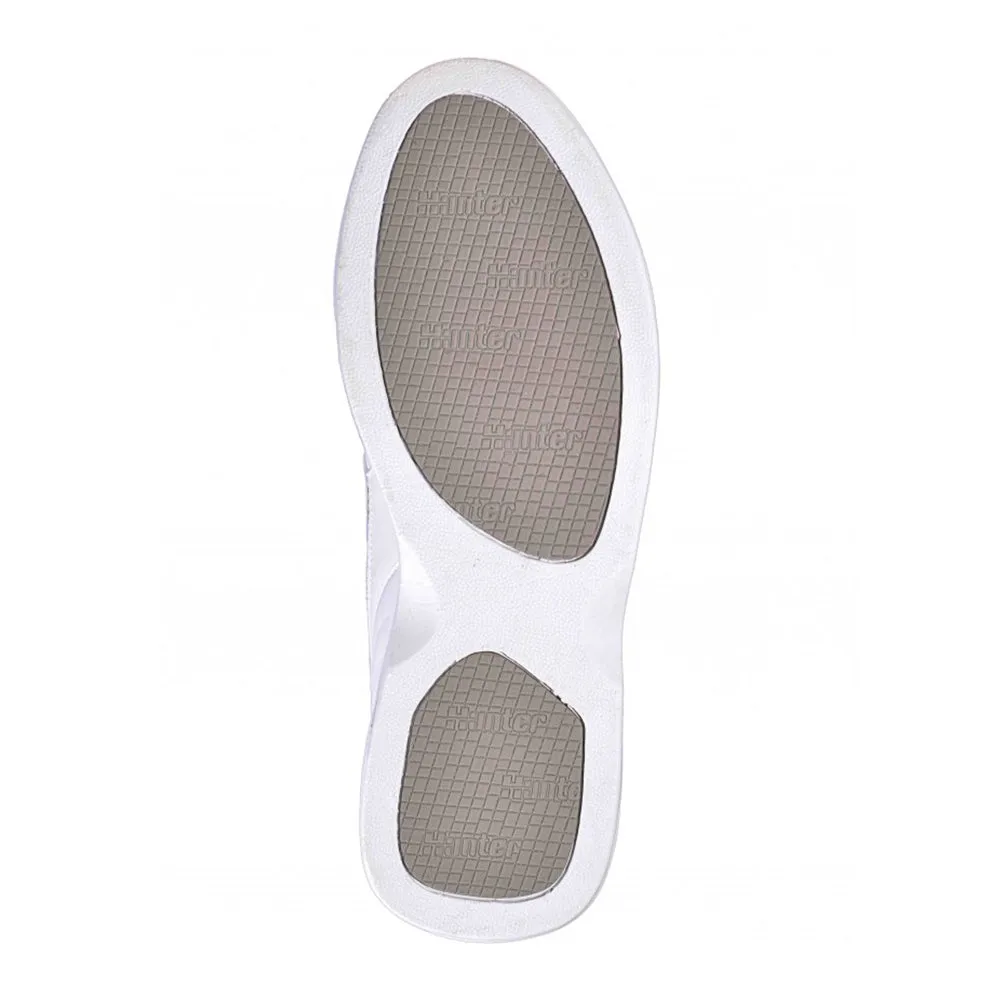 Hunter Mens Slicks Lawn Bowls Shoes - White
