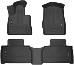 Husky Liners Weatherbeater Floor Mats | Fits 2020-2025 Ford Explorer | Front & 2nd Row, 4-pc Black - 99321