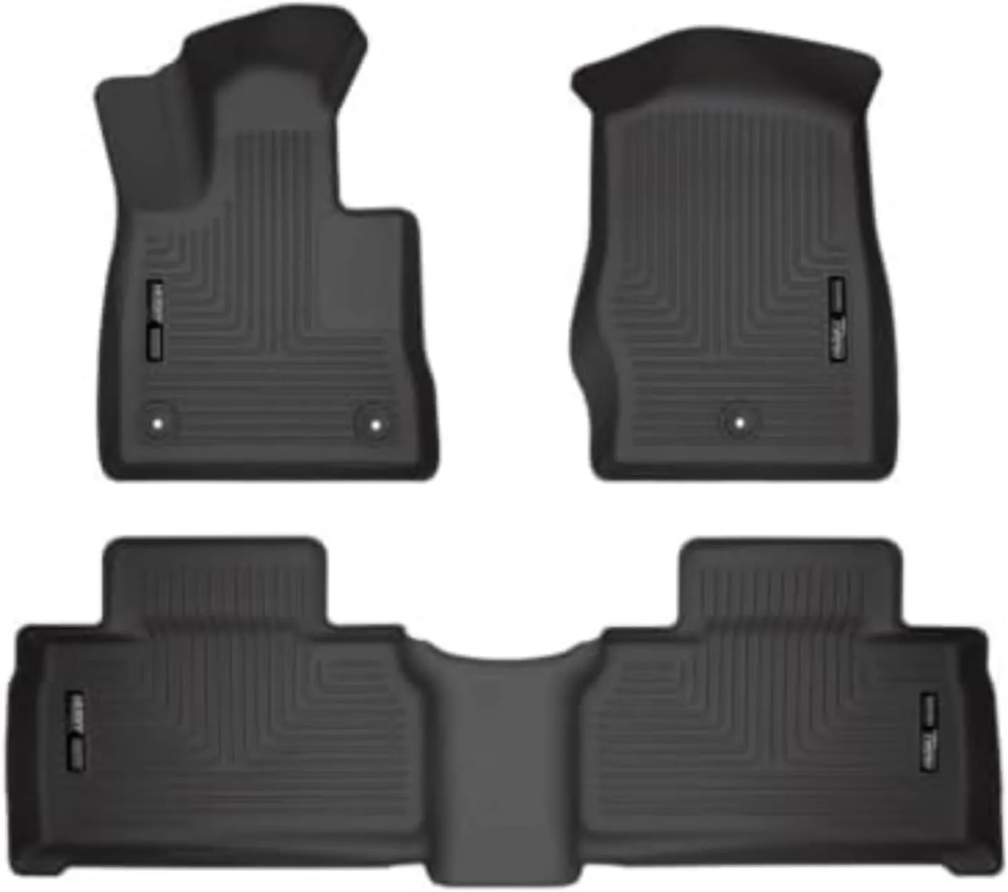 Husky Liners Weatherbeater Floor Mats | Fits 2020-2025 Ford Explorer | Front & 2nd Row, 4-pc Black - 99321