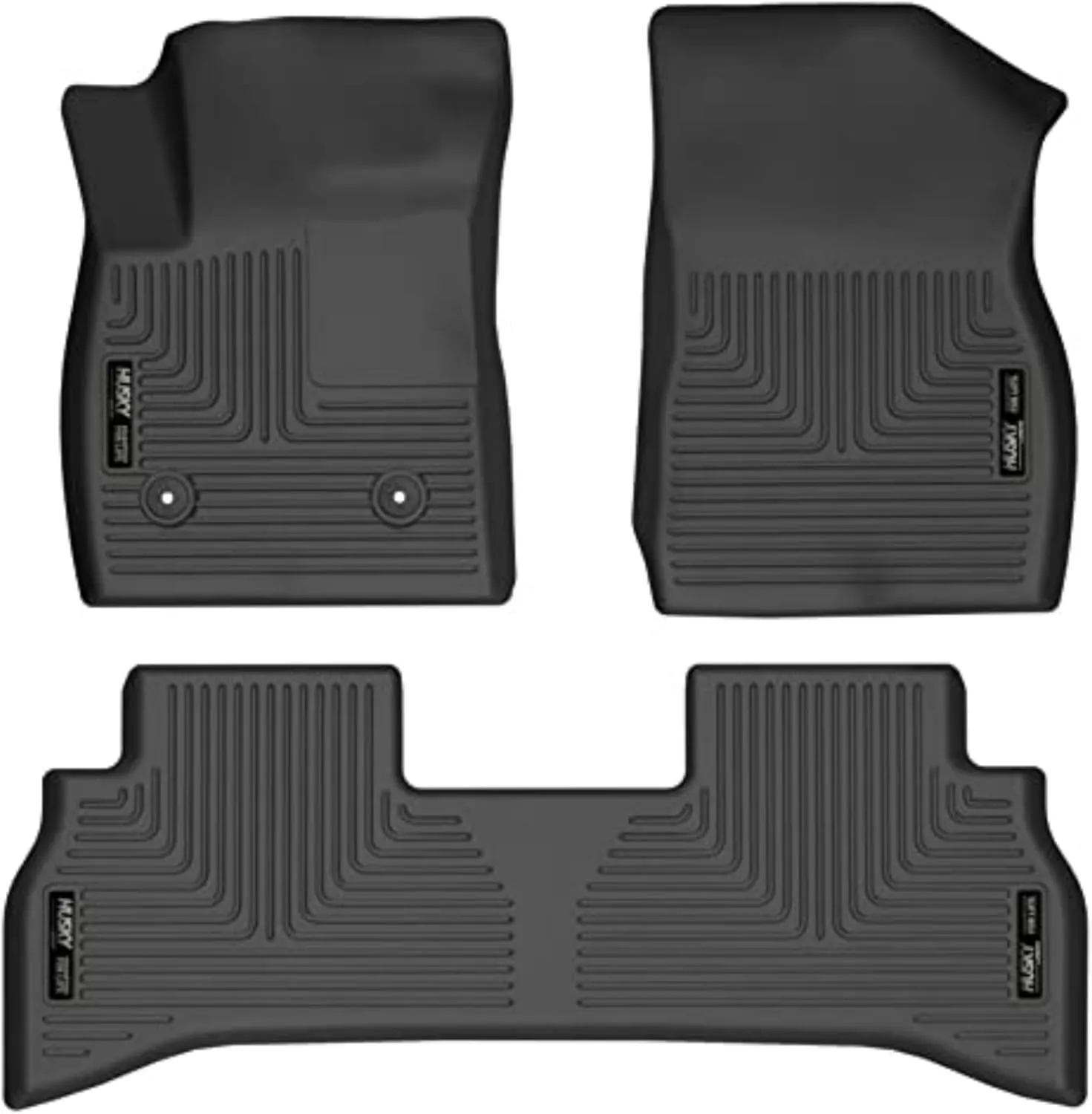 Husky Liners Weatherbeater Floor Mats | Fits 2021-2024 Chevrolet Trailblazer (Front Wheel Drive Models only) | Front & 2nd Row, 3-pc Black - 95161