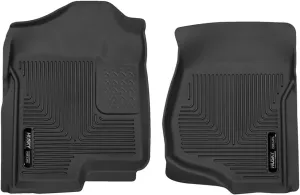 Husky Liners X-act Contour Floor Mats | Fits 2018-2024 Ford Expedition/Lincoln Navigator | Front Row, 2-pc Black - 54651