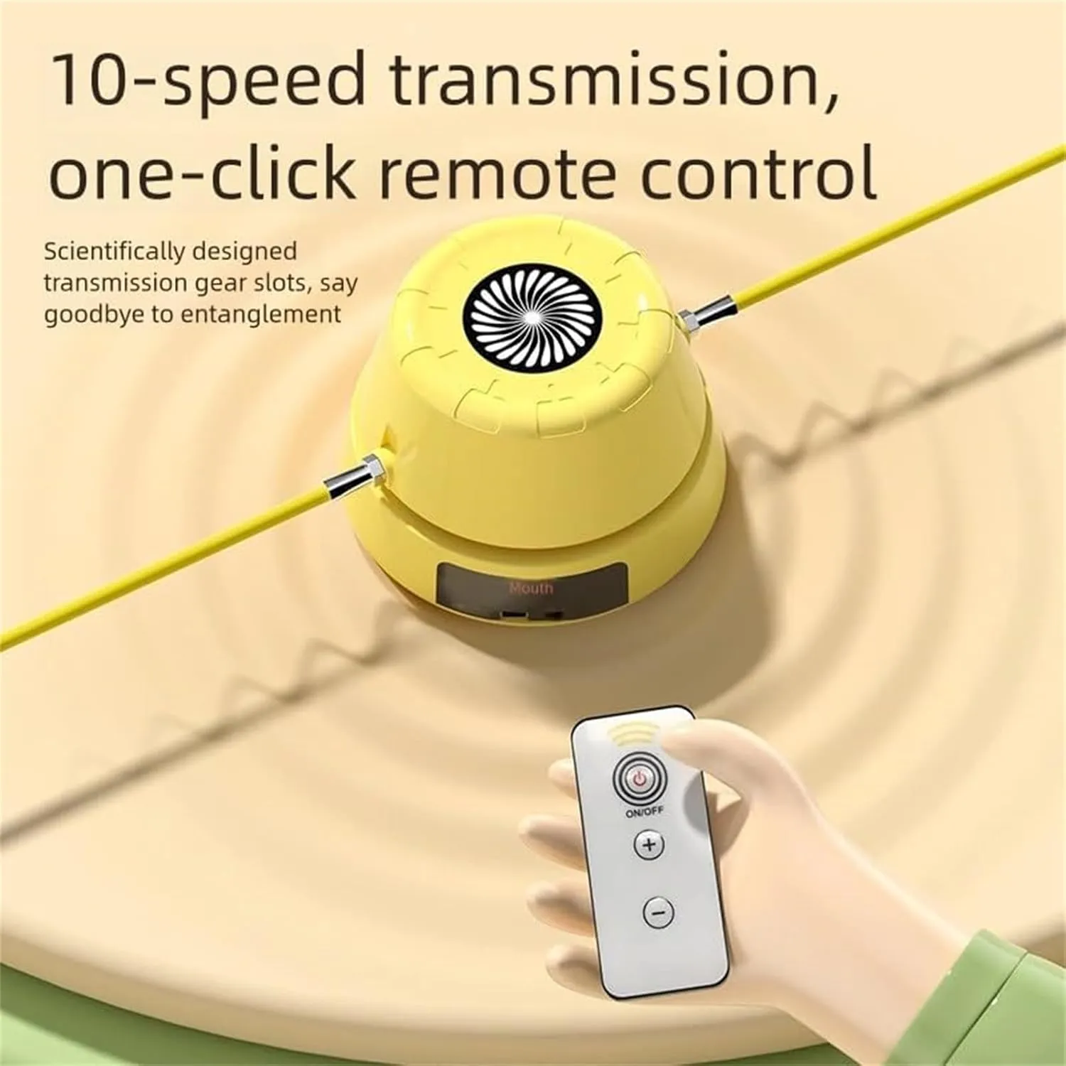 Hyperhop Auto Jump Trainer, Hyperhop Jump Trainer, Rechargeable, with Smart LED Tracking Display and 10-Speed Remote Control, for Fun Sports