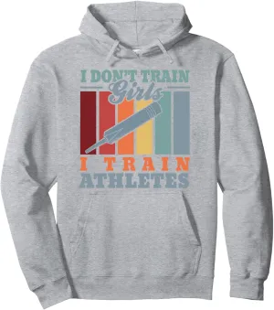 I train athletes – Cricket trainer cricketer cricket coach Pullover Hoodie