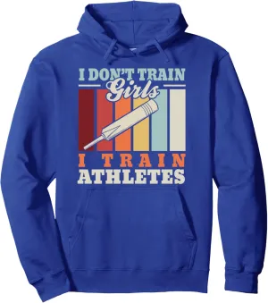 I train athletes – Cricket trainer cricketer cricket coach Pullover Hoodie