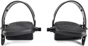 ICON Health & Fitness H.F Exchange Right & Left Foot Pedal Pair Set – Black | Recumbent Exercise Bike Pedals with Adjustable Straps | 1/2" Spindle Thread Size | Works with Pro-Form 10.8X | P/N 134367