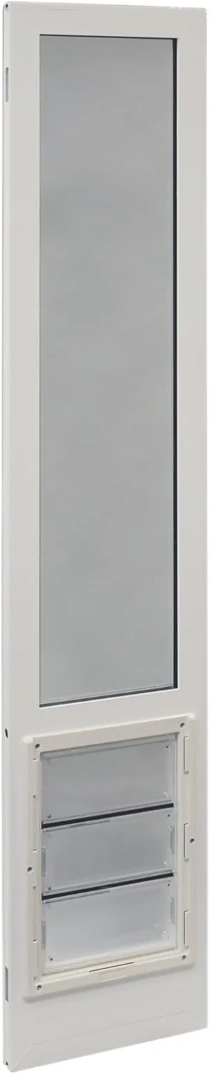 Ideal Pet Products VPPA Vinyl Patio Pet Door with Air Seal, Adjustable Height: 76-3/4" To 78-1/2", Extra Large, 10-1/4" x 15-3/4" Flap Size