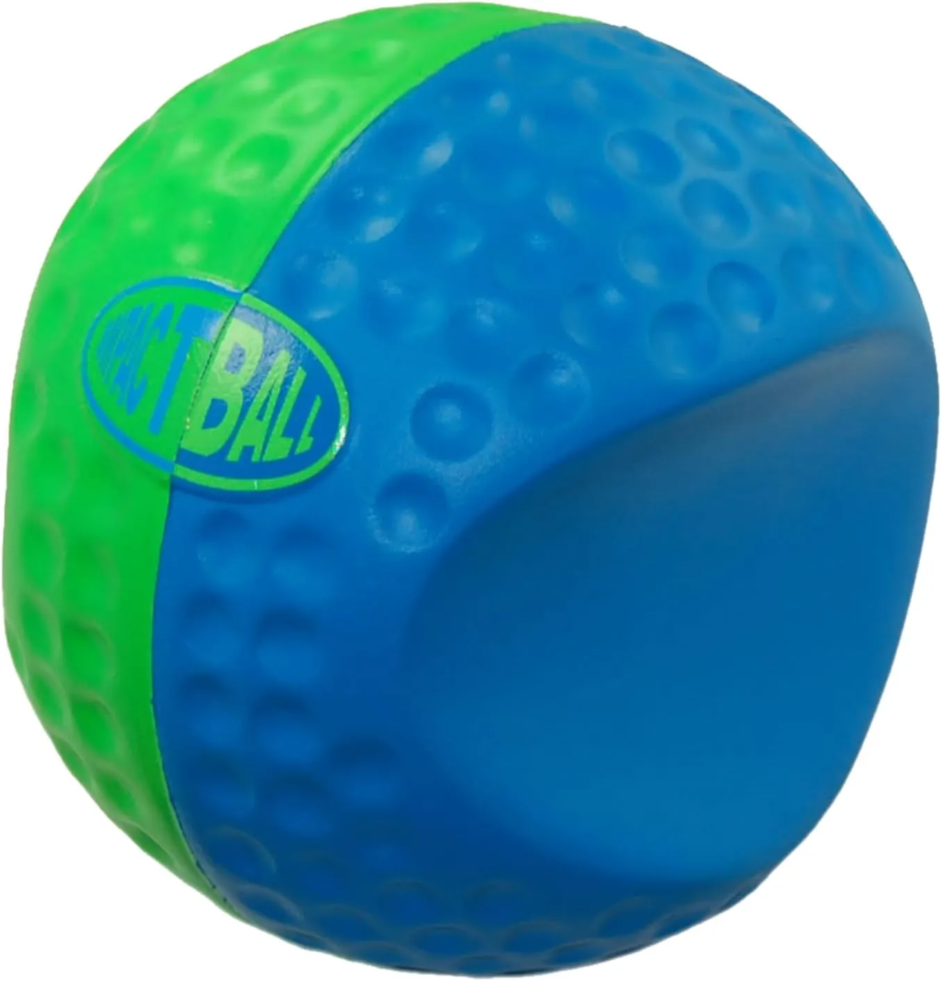 Impact Ball - Golf Swing Trainer Aid - Medium (Blue/Green) - Perfect Your Golf Swing and Lower Your Scores!