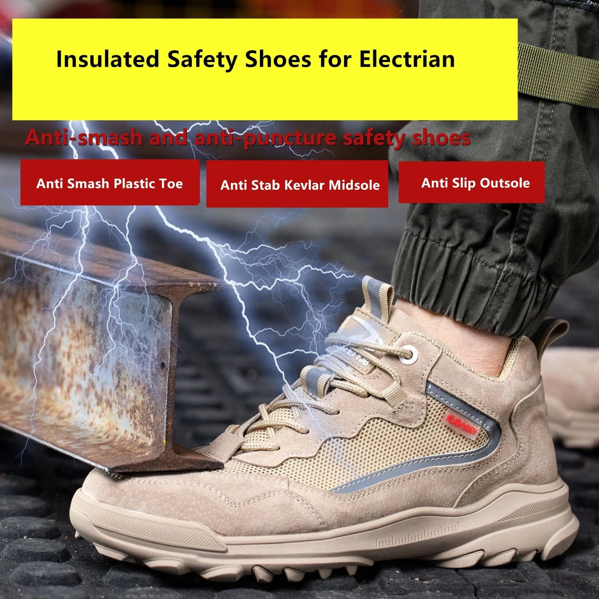 Impact Proof Protective Work Safety Shoe