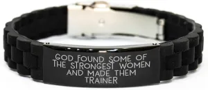 Inspirational Trainer Gifts from God Found Some Of The Strongest Women, Unique Glide lock Clasp Christmas Watches for Her, Him, Friends, Coworkers, and Family (150-200 characters in total)