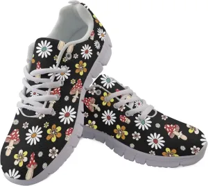 INSTANTARTS Sneakers Womens Breathable Sports Shoes Air Mesh Running Shoes Tennis Flat Shoes