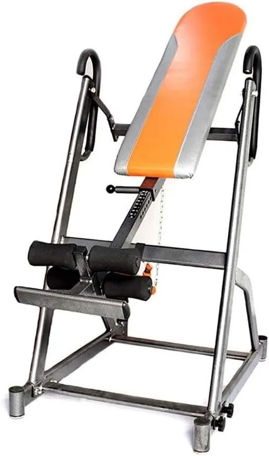 Inversion Table Unisex's Inversion Table Steel Back Stretcher Trainer Adjustable Height for Back Pain Relief for Home and Gym Use
