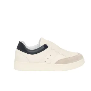 Jane Galland Trainers Mathilde White Leather Laceless