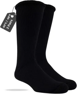 J.B. Field's -50 Below Icelandic Wool Socks for Extreme Cold Winter Weather, Thermal Socks for Women and Men, (Large)