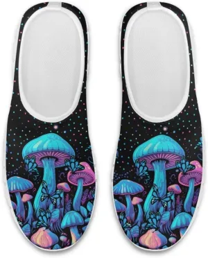 Jeiento Slip-On Loafers for Women Mushroom Walking Flat Shoes Anti-Skid Casual Shoes