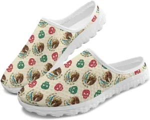 Jeiento Women Lightweight Slip On Mules Shoes Comfortable Anti Slip Loafers Open Back Breathable Slippers