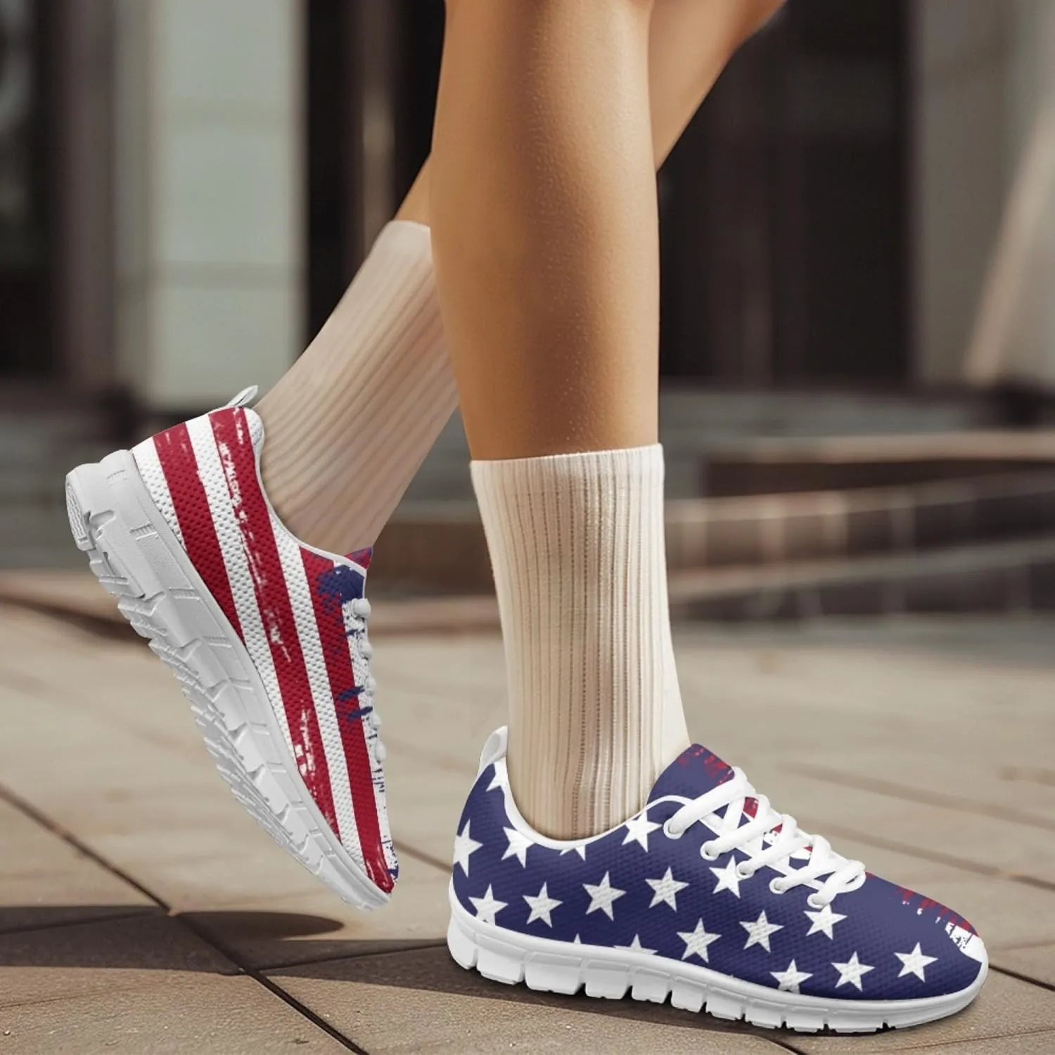 Jeiento Women Trainers Sports Running Shoes Causal Travel Walking Flat Shoe Lace-up Breathable for Lady Teenager Girls