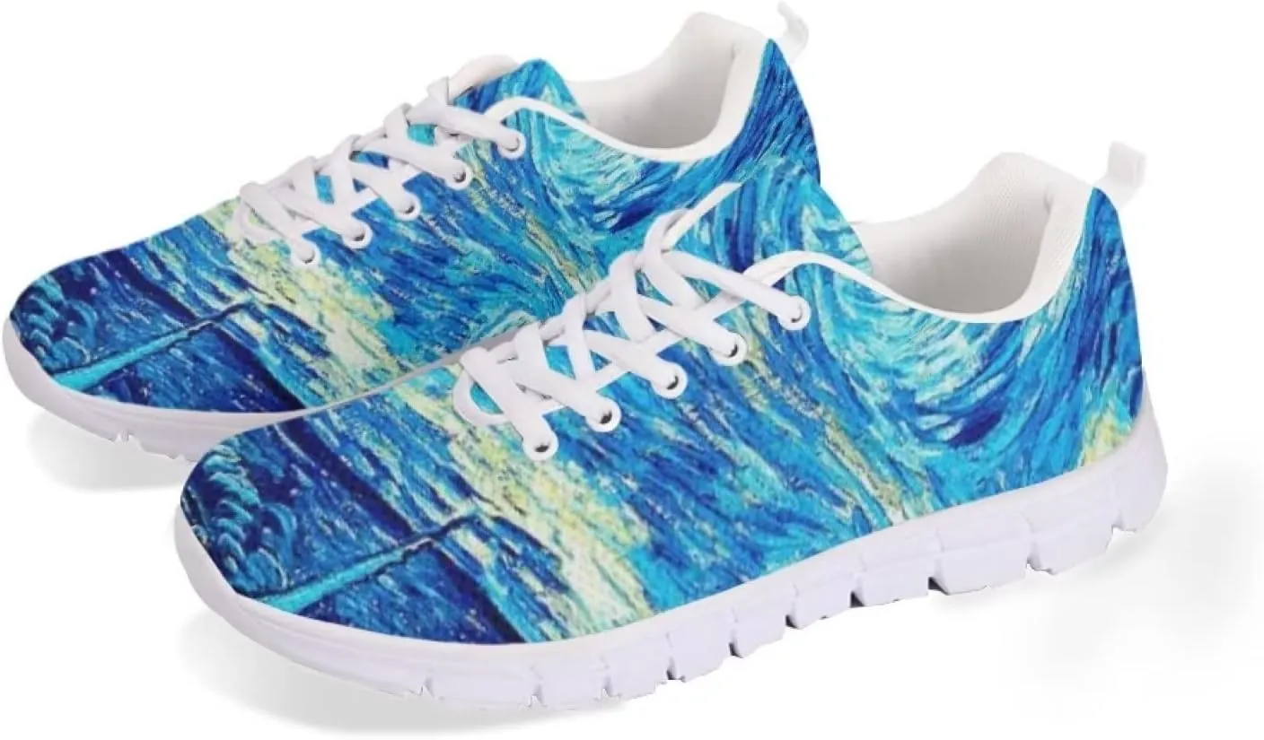 Jeiento Women Trainers Sports Running Shoes Causal Travel Walking Flat Shoe Lace-up Breathable for Lady Teenager Girls