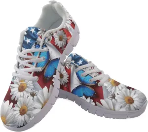 Jeiento Women Trainers Sports Running Shoes Causal Travel Walking Flat Shoe Lace-up Breathable for Lady Teenager Girls