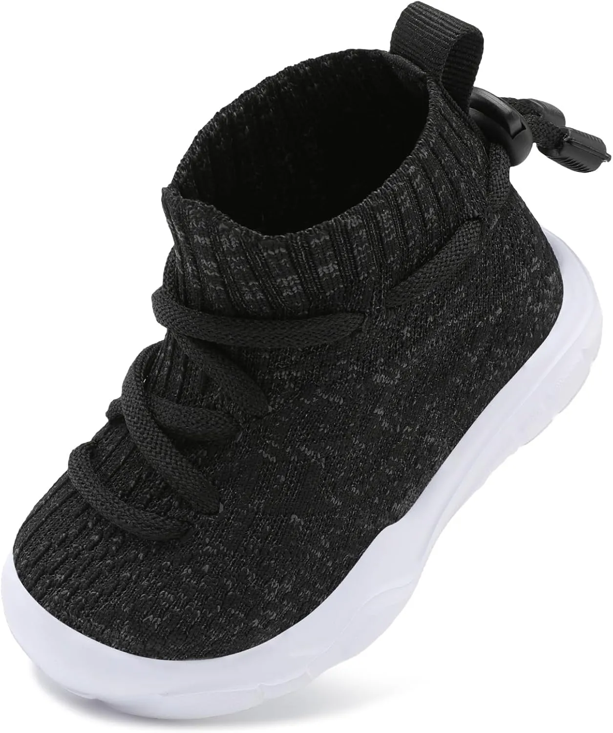 JIASUQI Toddler Shoes High Top Sneakers for Boys Girls Barefoot Wide Walking Tennis Shoes