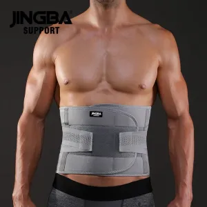 JINGBA Unisex Adjustable Sweat Waist Back Support  Belt Waist and Back Support