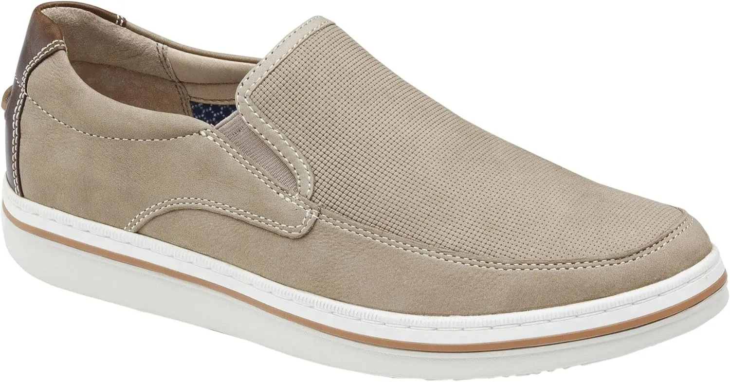 Johnston & Murphy Men’s Bowling Moc Venetian Shoe | Ultra-Lightweight Cushioning | Soft Nubuck