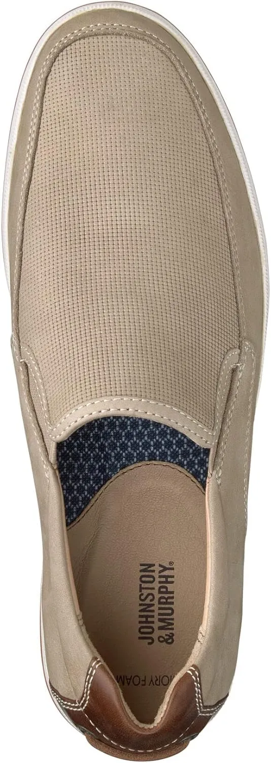 Johnston & Murphy Men’s Bowling Moc Venetian Shoe | Ultra-Lightweight Cushioning | Soft Nubuck