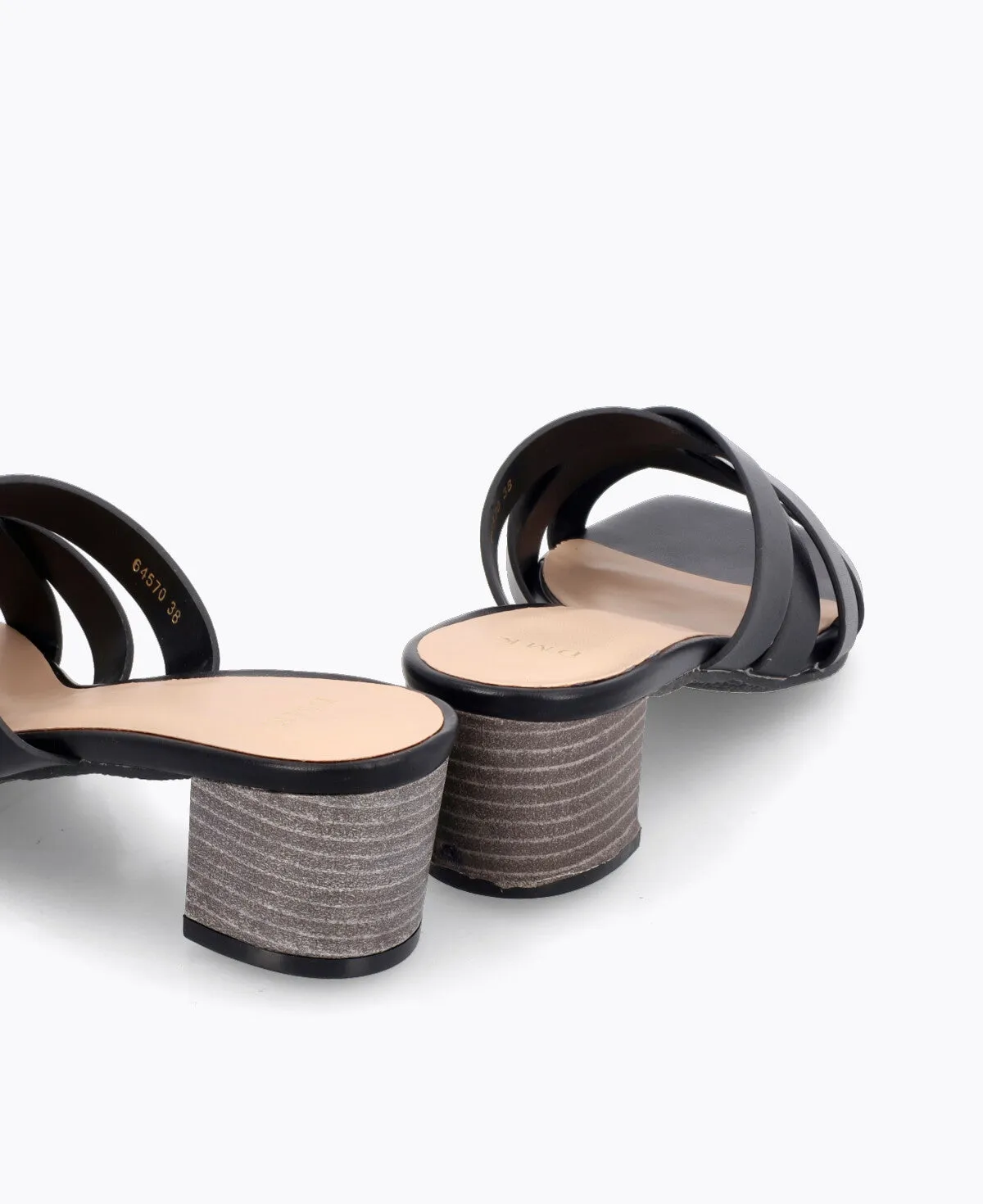 Josie Heel Sandals - Black