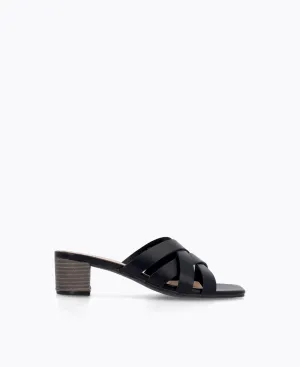 Josie Heel Sandals - Black