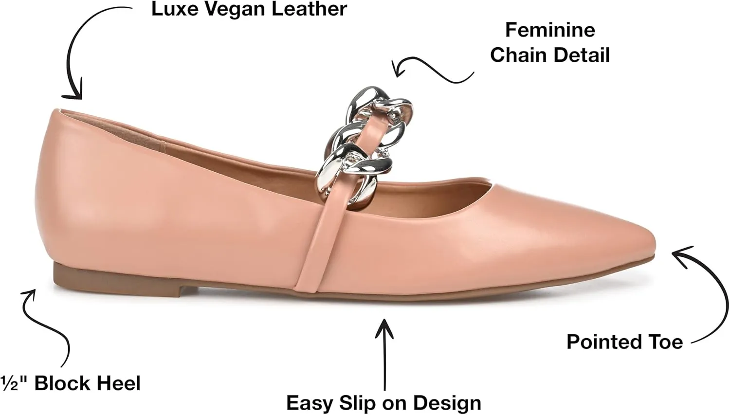 Journee Collection Women's Metinaa Flat Ballet