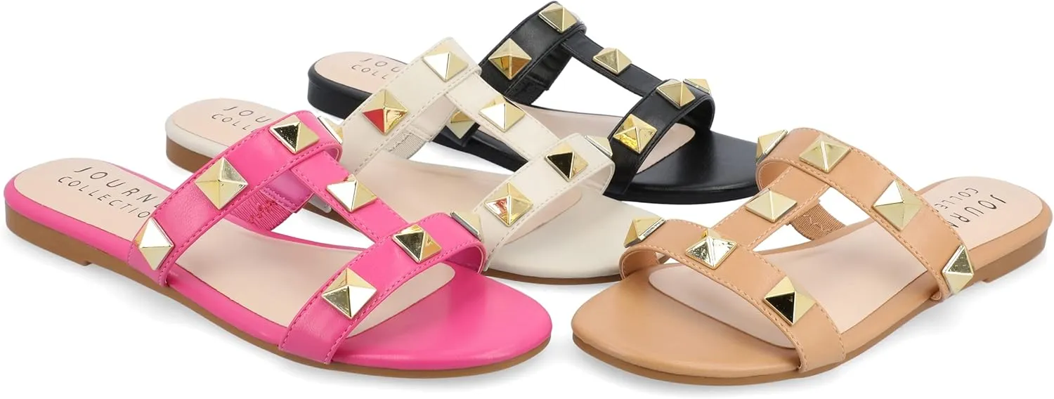 Journee Women's Comfort Foam Kendall Flat Sandals