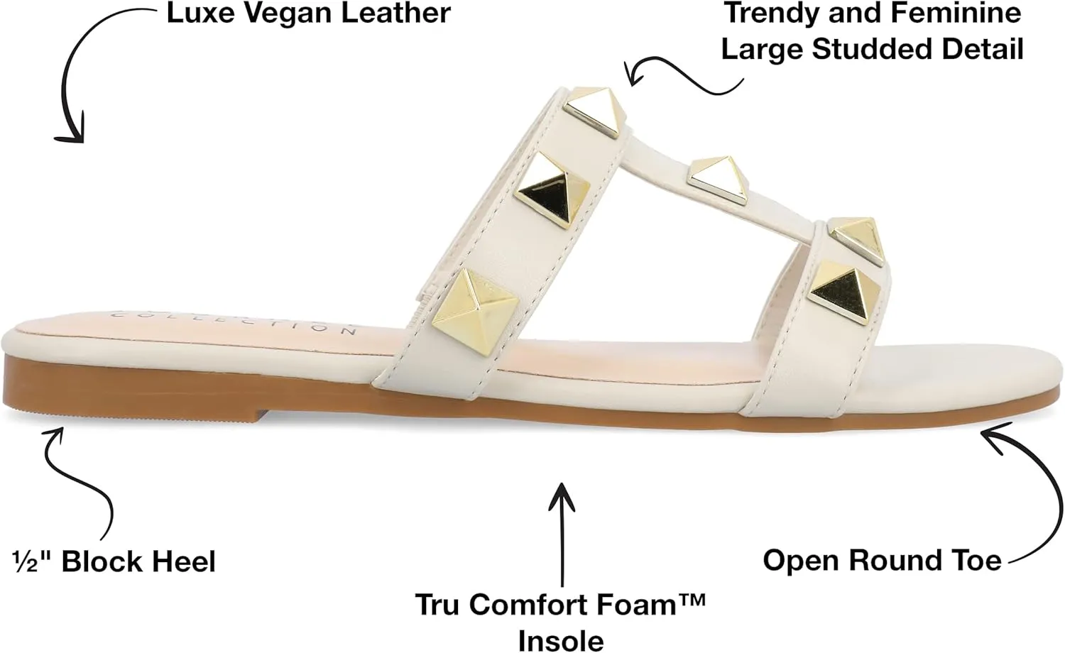 Journee Women's Comfort Foam Kendall Flat Sandals